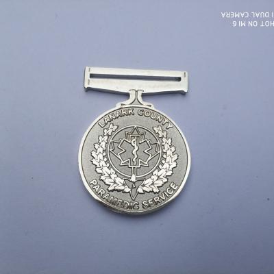 China Europe Manufacture Wholesale Customized Silver Plated Die Cast Medal for sale