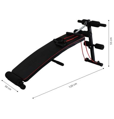 China Low MOQ Modern Sit Up Home Modern Indoor Bench Exercises Black Cardboard Unisex Accept OEM 3-10 Days 50pcs 120*30*55CM 32*15*130CM for sale