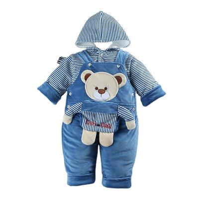 China Cute Comfortable 2022 Factory Wholesale customizable baby born set baby pyjamas cartoon pictures baby clothes set kids for sale