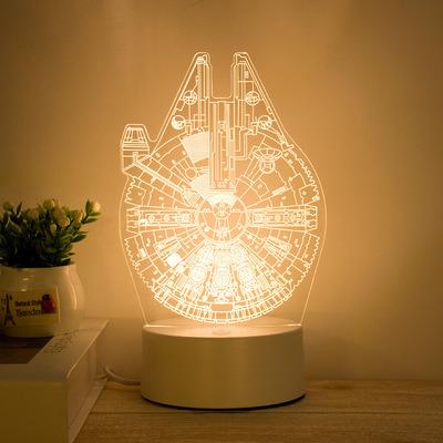 China 2022 New 3D Original Factory Manufacturer OEM ODM Night Works Bedroom Lamp Bed Lamp Smart Home LED Lamp Gift for sale