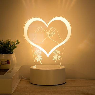 China Lighting Creative Illusion Functions Best LED Visual Lamp 3D Gift For Boys Acrylic Table Night Light Furniture Decorative for sale