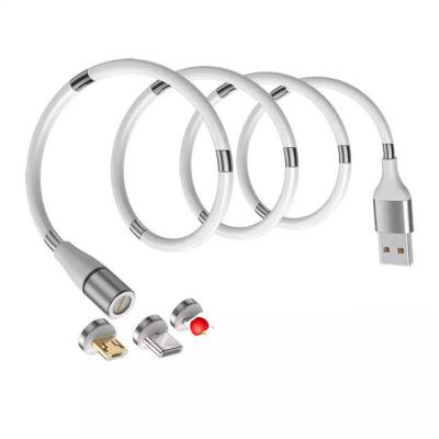 China Wholesale White MP3/MP4 Player USB Cable Charging Magnetic USB Charging Cable for sale