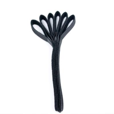 China Nylon Self Adhesive Hook and Loop Cable Ties Hook and Loop Fasteners Hook Strap Storage Harness P-Type Cable Ties for sale