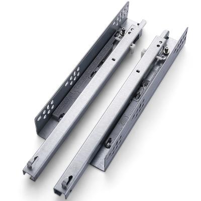 China Traditional push to open hidden telescopic channel with plastic handles drawer slide for sale