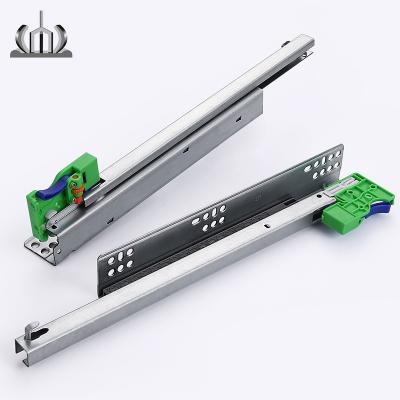 China Modern Soft-End Soft Narrow Single Drawer Slide Runner Quarro Slider Drawer Mount Double Drawer Slides for sale