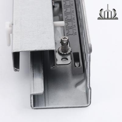 China Modern 3 Fold Undermount Telescopic Drawer Slide Soft Closing Concealed Slide for sale