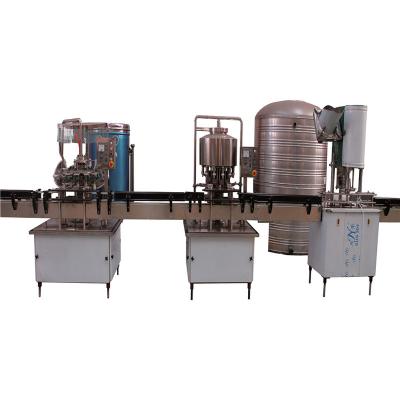 China Automatic Food Alcohol Beer Filling And Sealing Machine / Seamer Cans Machine for sale