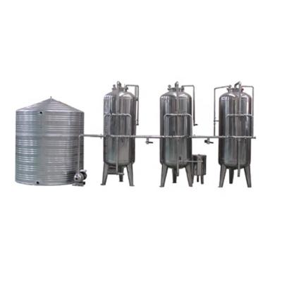 China Pure 304 Stainless Steel Water Hotels Treatment Tank Active Carbon Cartridge Filter for sale