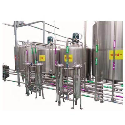 China Hotels Flavor Water/Lemon Juice/Herbal Tea/Energy Drink Making Filling Mix Sterilization Capping Labeling Packing Line for sale