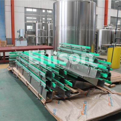 China Heat Resistant Plastic Bottle Delivery Air Belt Conveyor System for sale