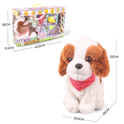 China Hot Selling Children's Medical Toy Educational Yoice-Activated Dog Voice-Activated Medical Dog Kit for sale