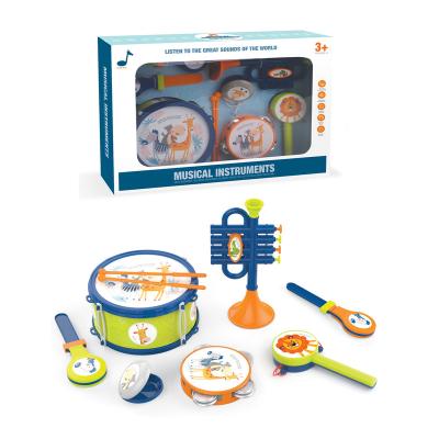 China Educational Creative Children's Instruments Jingle Drum Children's Instrument Set for sale