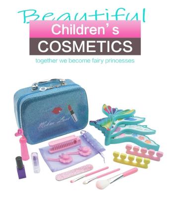 China Beauty Children's Cosmetics Children's Makeup Bag Safe Non-Toxic Touch Peel Children's Makeup Toy for sale