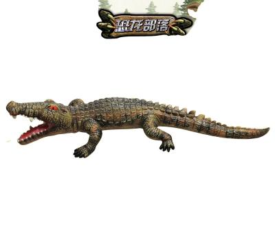 China Big Crocodile Fun Super Soft Rubber Dinosaur Model Game Huge Realistic Dinosaurs for sale