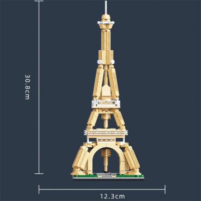 China Eco-friendly Building Toy Architecture Model Kits Kids Birthday Gifts Tower Model Puzzle Building Blocks for sale