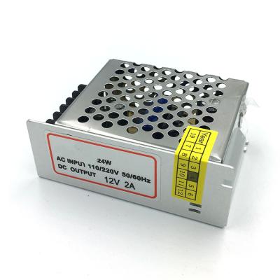 China Professional Manufacturer Aluminum Alloy 12V 2A 24W Mini Smps Switching Industrial Automation Power Supply for sale