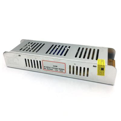 China Led Factory Selling High Efficiency Switching 240W 12V 20A Led Power Supply for sale