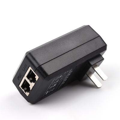 China CCTV Security System 48v 0.5A 2 Splitter Injector 12v 2a 1000mbps Power 802.af Ethernet 24V 1A Poe Port Adapter for sale