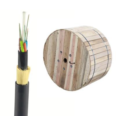 China FTTX Aerial Cable Single/Double Sheath 24 48 72 96 144 Core Span 50-100m ADSS Fiber Optic Cable for sale