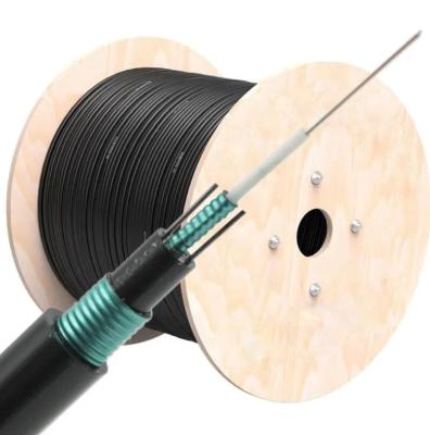 China Single Mode And Multi Mode Outdoor Stranded Double Core 48 96 144 Double Core Fiber 48 96 144 GYTA53 Armored Optical Cable for sale