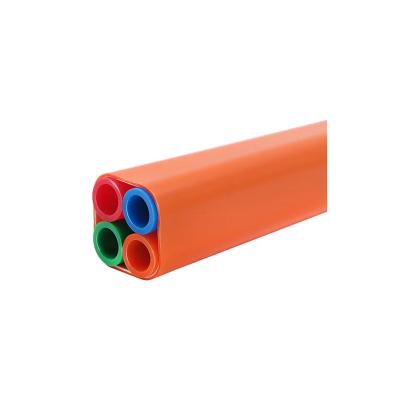 China FTTx 4 Ways 7/4mm HDPE Microduct Tube Bundle Pipe Tube For Fiber Optic Cable Air Blowing Project for sale