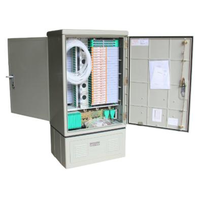 China Outdoor FTTX 288 576 Cores SMC FTTH FTTB FTTX Fiber Optic Cross Connect Cabinet for sale