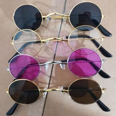 China New cheap sunglasses sun glass fashion street shot round metal frame ladies designer personalized sunglasses for sale