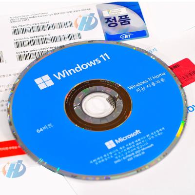 China Win 11 Home Windows 11 Home DVD Home OEM Multi language Korean language OEM dvd full package Win 11 Home DVD en venta