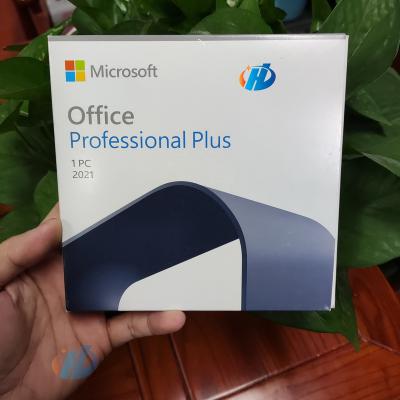 China Office 2021 Plus Professional / Office 2021 Pro Plus French Language Full DVD Package Prime Bind Office Professional Plus 2021 en venta