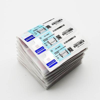 China Windows 10 Pro COA Sticker Win 10 Pro OEM Color Sticker Key Blue Windows 10 Sticker en venta