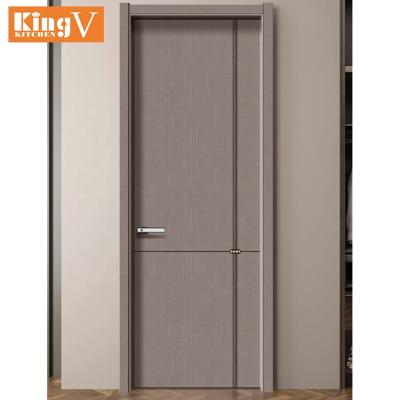 China Modern Modern MDF Style Oak Melamine Wooden Door Apartment Door for sale