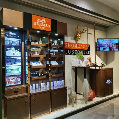 China KINGV Jewelry Kiosk Showcase Display Store Counter Luxury Mall Furniture Accessories Kiosk Glass Accessories for sale