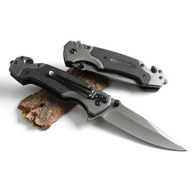 China Titanium Folding Knife 9CR18MOV Sharp Outdoor Camping Knife VG10 Blade Steel Handle Survival Hunting Knives Tactical Utility Kitchen for sale