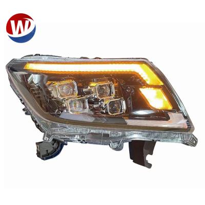 China ABS LED headlight for nissan Navara NP300 headlight 2016-2021 with lens pickup head light hot selling for sale