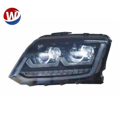 China ABS LED Headlight For VW Amarok Headlamp With Lens Volkswagen Amarok Pickup Head Light for sale