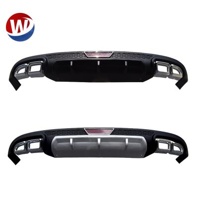 China Car Plastic Accessories Rear Diffuser For Hyundai Elantra 2018 2019 Rear Bumper Lip Hot Sales for sale