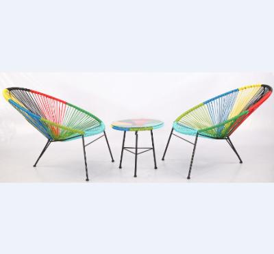 China Retro contemporary Acapulco chair. Acapulco Retro 3 Piece Patio Chat Set WR-3650 for sale