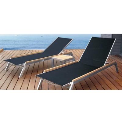 China New Arrival Modern Recliner Waterproof Sun Bed , Beach Chair Aluminum Brushed Sun Sofa for sale