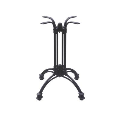 China Industrial wholesale commercial bamboo color cast iron table base metal coffee table black legs for restaurant for sale