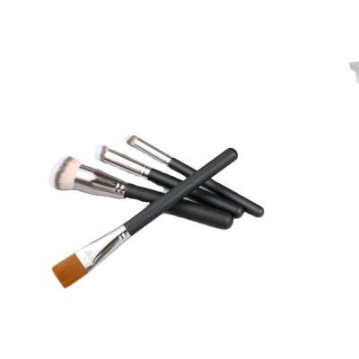 China Angular Blush 4ps Private Label Make Up Brush Set Custom Makeup Brush Wholesale for sale