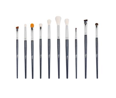 China Angular Blush Professional Eyeliner Eyebrow Eyeshadow Brow Make Up Brushes With Custom Logo for sale