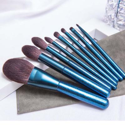 China Angular Blush New 8pcs Women's Cosmetics Professional Eyeshadow Makeup Brush With Synthetic Hair for sale