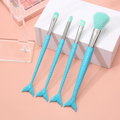 China Angular Blush High Quality Fish Tail Eye Brush Makeup Brushes Private Label LOGO Makeup Brush Set Custom Made for sale