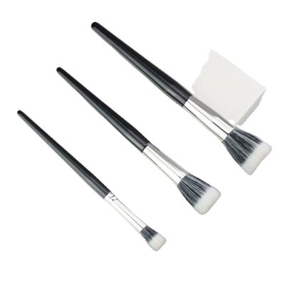 China Angular Blush Powder Foundation Eyeshadow Eyebrow Kit Crystal Professional Makeup Brush Set for sale