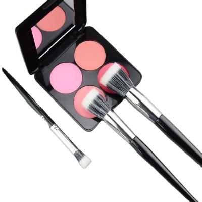 China Angular Blush Handle Face Beauty Tool Custom Cosmetic Brush Chinese Makeup Brands for sale