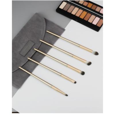 China Angular Blush Free Sample Makeup Brushes / Custom Logo Private Label Set Makeup Brushes 5pcs for sale