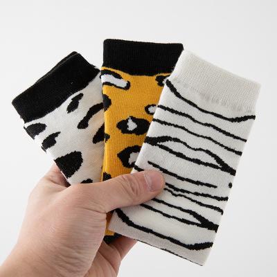 China Breathable Cotton Leopard Knee High Calf Spring Summer Kids Girls Boys Girls Bangs Kids Fashion Stockings for sale