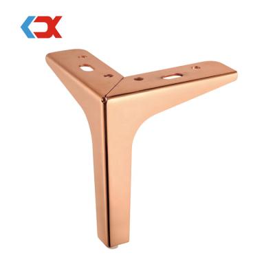 China Wholesale Minimalist Triangle Y Shape Iron Furniture Accessories Cabinet Table Legs Sofa Metal Leg For Dining for sale