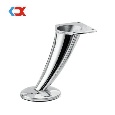 China Modern High Quality Cone Shape Oblique Tube Metal Furniture Legs Iron Table Legs Chrome Sofa Legs For TV Cabinet for sale