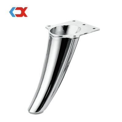 China Wholesale Modern Cone Tube Chrome Steel Furniture Oblique Leg Sofa Legs Cabinet Feet Metal For Table for sale